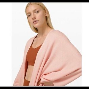 Lululemon Cashlu Knit Textured Wrap M/L